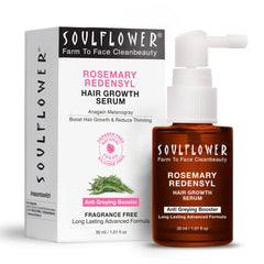 Soulflower sérum cheveux romarin redensyl – bouteille facile à utiliser et non grasse