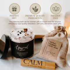 Sels epsom bain relaxant SOULISTIC ROOT pour une détente guidée.