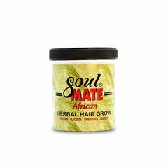 Soulmate Crème africaine – bouteille montrée, hydratation en profondeur pour cheveux forts.