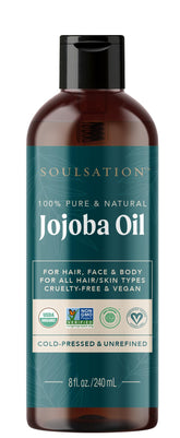 L'huile SOULSATION jojoba bio pour peau – hydratation légère et durable.