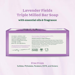South Of France triple milled bar soap lather provides creamy cleansing and lasting freshness.