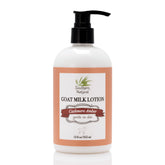 Lotion Southern Natural au lait de chèvre pour le visage, texture légère et hydratante.