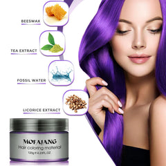 SOVONCARE montre l’application sur cheveux violets pour un style rapide.