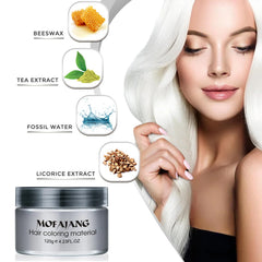 SOVONCARE cire colorante cheveux blanc – effet avant apres visible.