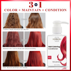 SOVONCARE – pigment absorbé, teinte rouge plus intense après pose.