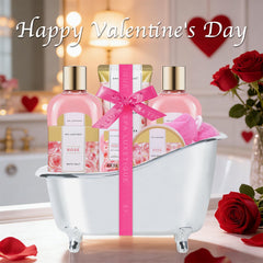 Bombe de bain Spa Luxetique rose, offrande parfumée et spa à domicile.