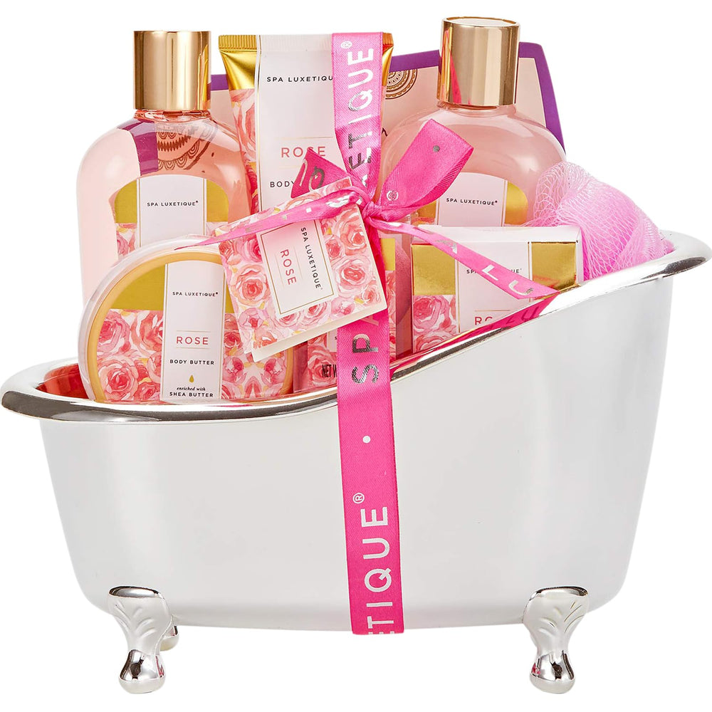 Coffret Spa Luxetique rose, cadeau soin idéal pour une soirée détente.