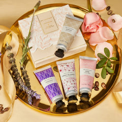 Crème mains Spa Luxetique karité amande, nutrition et soin délicat.