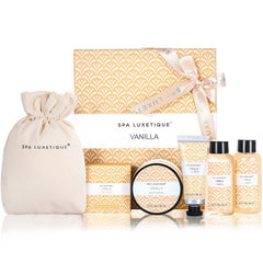 Coffret Spa Luxetique ensemble bain vanille pour une expérience spa à domicile