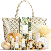 Spa Luxetique: panier cadeau bain vanille prêt à offrir pour la détente