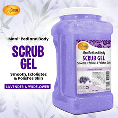 SPA REDI gommage gel fleurs sauvages, texture douce qui exfolie en douceur.