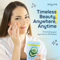 SpaLife patches yeux concombre anti-poches réduisant le gonflement