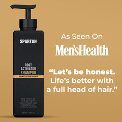 SPARTAN Shampoing Activateur de Racines, massage cuir chevelu qui détend.