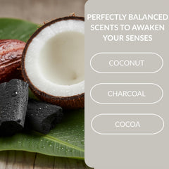 SpaScriptions-charbon-actif-coco-mousse: mousse nettoyante rafraîchissante.
