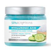 SpaScriptions gommage sucre concombre – bocal, exfoliation douce et peau hydratée