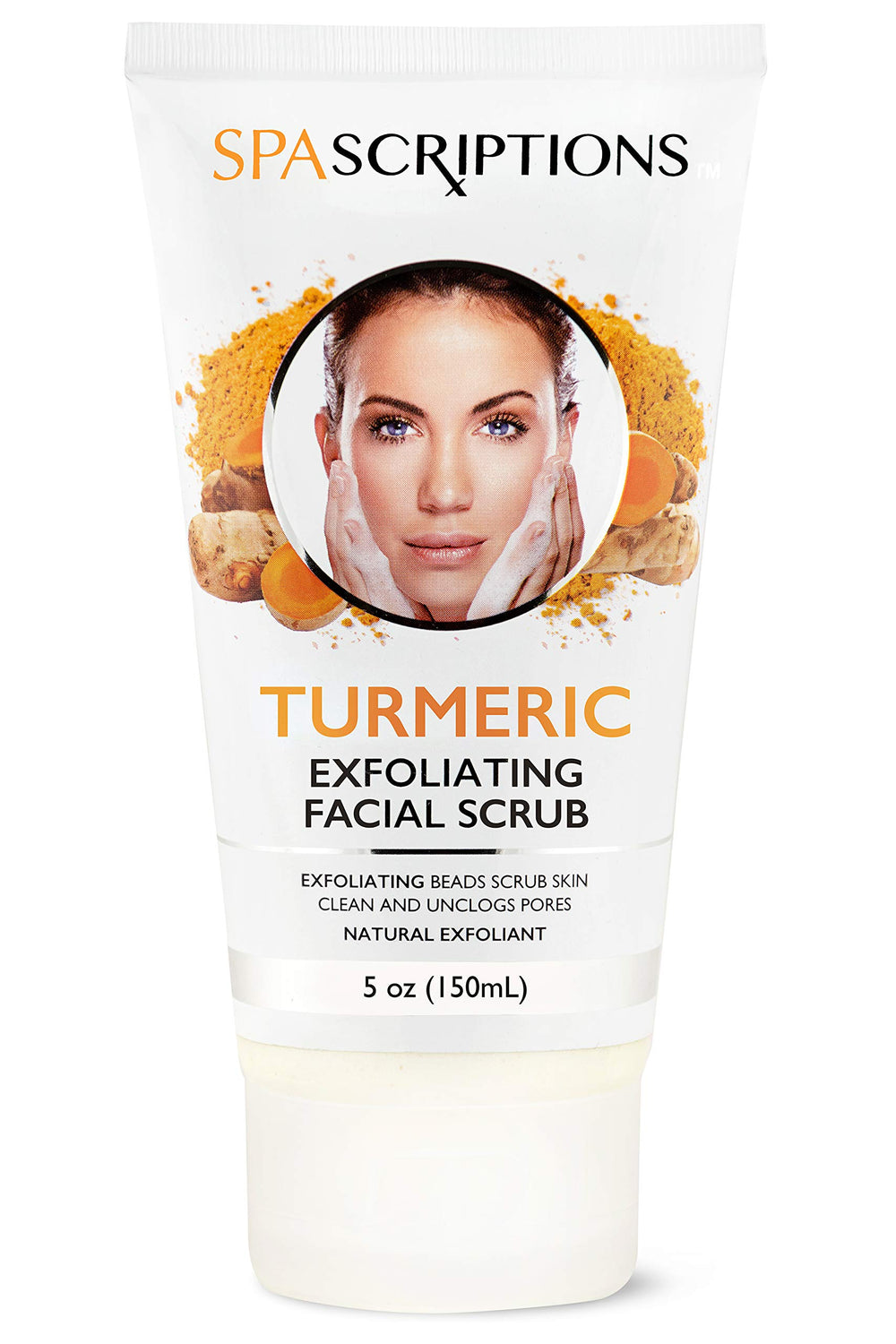 SpaScriptions Gommage Visage Curcuma Poudre—améliore la clarté et purifie les pores
