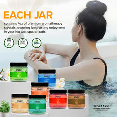 Sels de bain Spazazz Escape Vanille Jasmin Musc Blanc douceur enveloppante