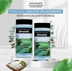Spazazz eucalyptus menthe, aromatherapie-senteur: parfum frais pour l'ambiance spa.