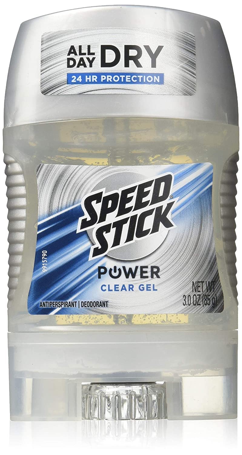 Speed Stick Power Clear Gel, application rapide et agréable, gel clair qui sèche vite.
