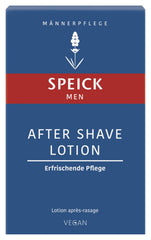 Speick Après-Rasage Lotion, texture soyeuse, soin calmant après rasage pour peau sensible.