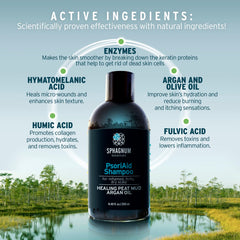 Sphagnum Botanicals Shampooing, huile d arbre à thé purifiante pour le cuir chevelu.