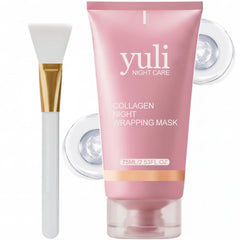 SPIANEST YULI masque nuit enveloppant collagène, hydratation en profondeur.