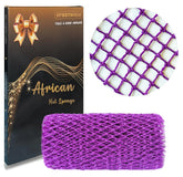 SPMKTBOZAI éponge en filet africain authentique, texture robuste pour nettoyage en profondeur