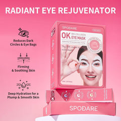 SPODARE masque yeux translucide après utilisation, regard plus net