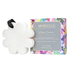 SPONGELLÉ Black Orchid Buffer – gel douche intégré pour spa à domicile