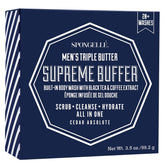 SPONGELLÉ Homme Buffer Cedar Absolute – texture exfoliante purifie et hydrate la peau sous la douche