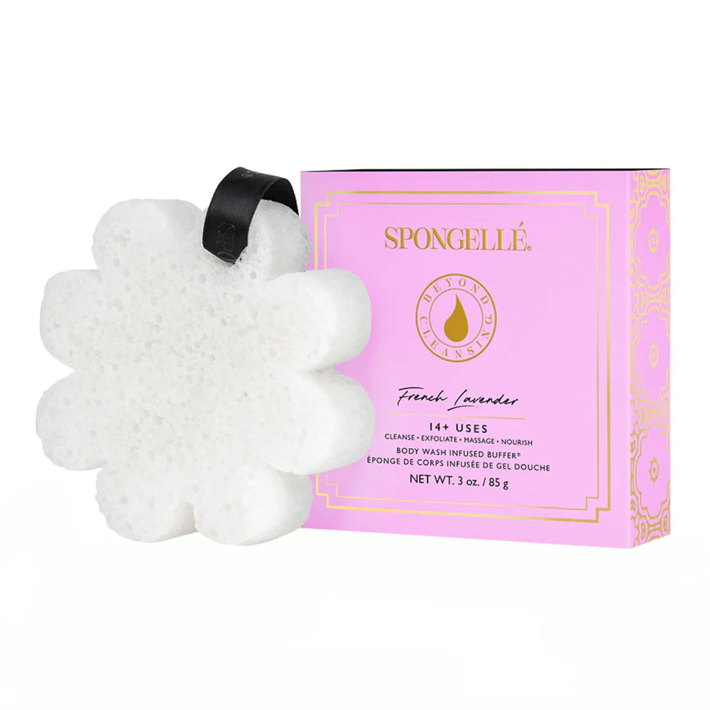SPONGELLÉ Lavande Française: gant exfoliant pour gommage corporel