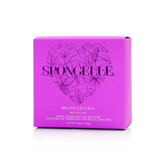 Spongellé Lily Heart Buffer hand cream provides hydration after cleansing.