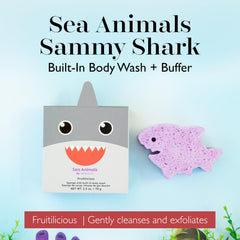 SPONGELLÉ Sammy Shark: texture mousseuse pour une mousse riche et douce.