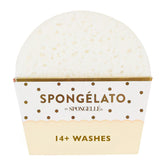 Spongelle Spongelato loofah exfoliating scrubber for gentle buffing and smoother skin in the shower.