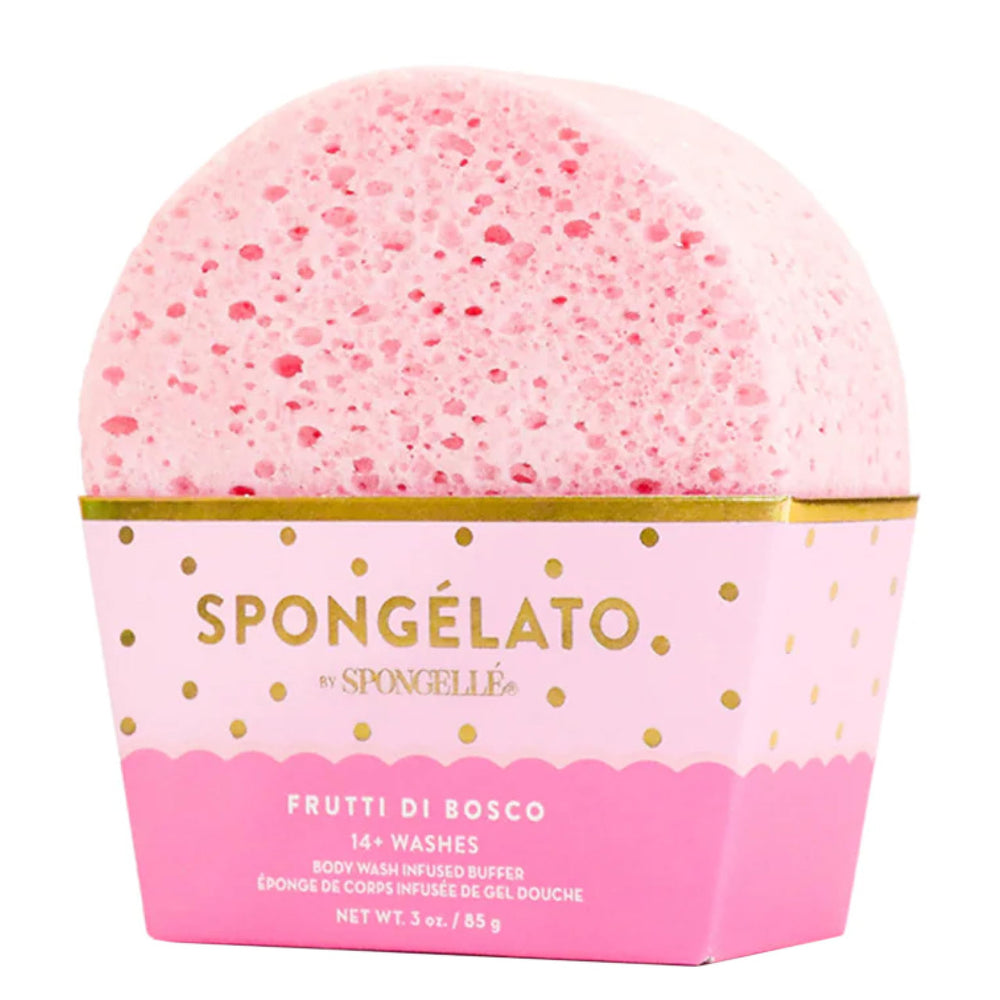 SPONGELLÉ Spongelato loofah Frutti di Bosco for gentle exfoliation and berry fragrance.