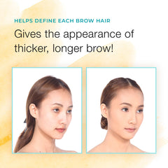 Sport Cosmetics Eyebrow Color close-up reveals rich color payoff.
