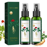 Spray Croissance Cheveux Ginseng Gingembre — bouteille 100 ml prête à l’emploi pour routine quotidienne.