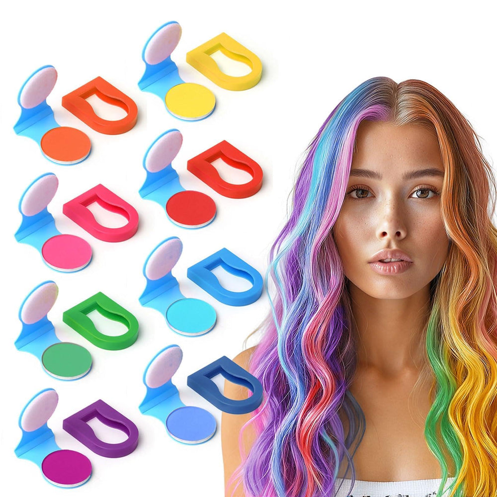 SPRINGSUGAR craies cheveux 8 couleurs: couleur vive et facile à appliquer, idéale pour des looks rapides.