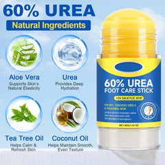 SPRINGSUGAR Crème-stick Urée 60%, apaise et hydrate pieds secs.