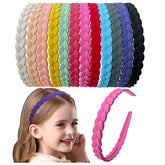 Springtime bandes-cheveux colorées 12mm pour filles, maintien léger et pratique.