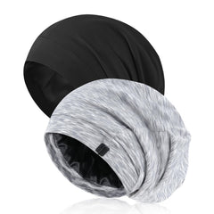 Bonnet satin Srevela pour homme ajustable, maintien securisé toute la nuit.