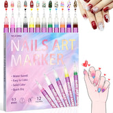 SRIOIO ensemble de stylos nail art à cap ergonomique pour une prise en main confortable.