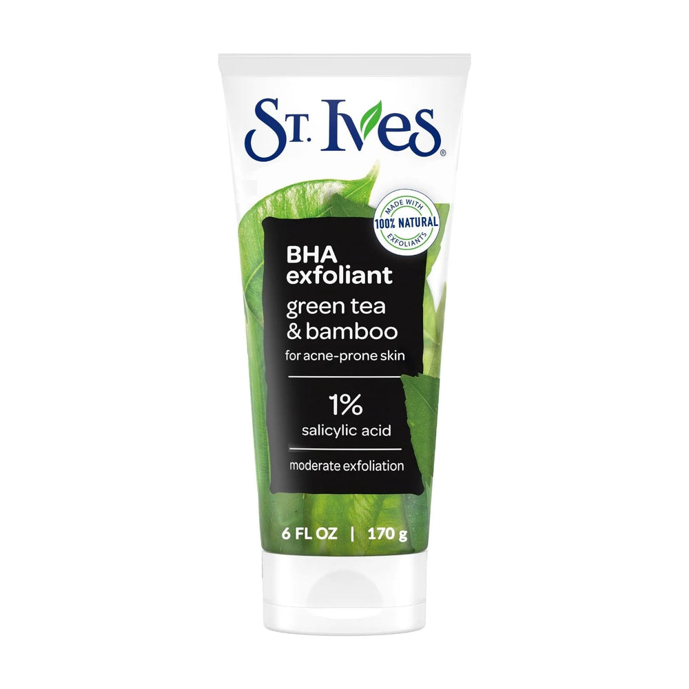St. Ives gommage thé vert – points noirs réduits en douceur.