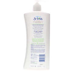 Lotion corporelle avoine-karité de St. Ives, soin hydratant pour peau sèche.