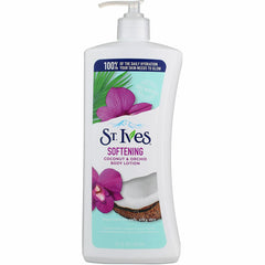 St. Ives pack de 3 lotions avec pompe, format 21 oz, pratique et hydratant.