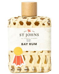 St. John Bay Rum Aftershave en flacon splash, parfum frais et hydratant.