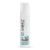 ST. MORIZ Professional Mousse Autobronzante: bouteille prête à l’emploi pour un teint naturel.