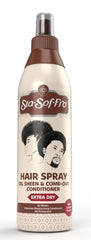 Sta-Sof-Fro Bouteille spray-cheveux, démêlage précis et application en douceur.