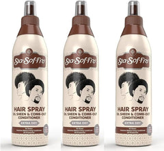 Sta-Sof-Fro démêlant pour cheveux et cuir chevelu avec lanoline, facilite le démêlage et le coiffage.