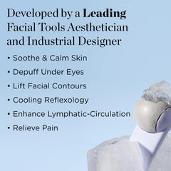 Rouleau glacial StackedSkincare, massage visage en douceur pour un contour plus net.